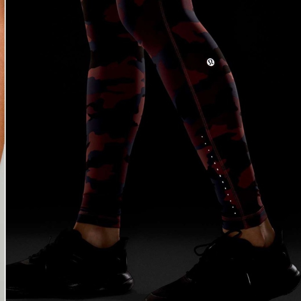 Lululemon swift speed high rise -24 inch -camo Smokey red - Picture 6 of 12